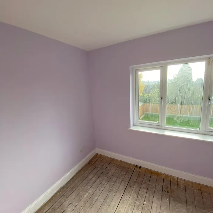 Violet White wall paint makeover