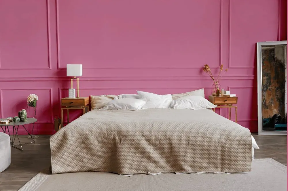 Sherwin Williams Vivacious Pink bedroom