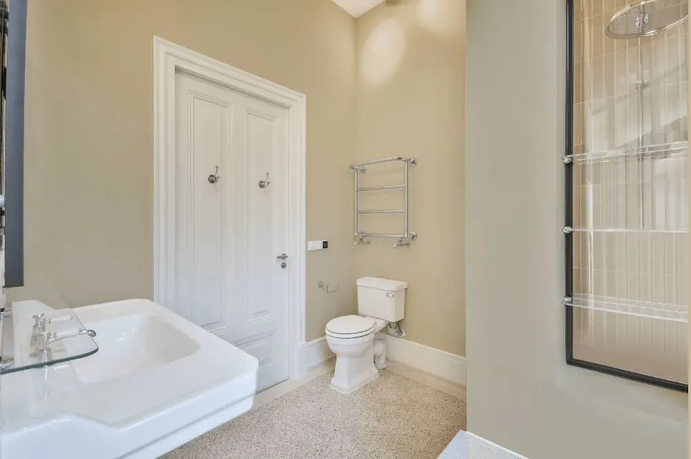 Sherwin Williams Warm Oats bathroom