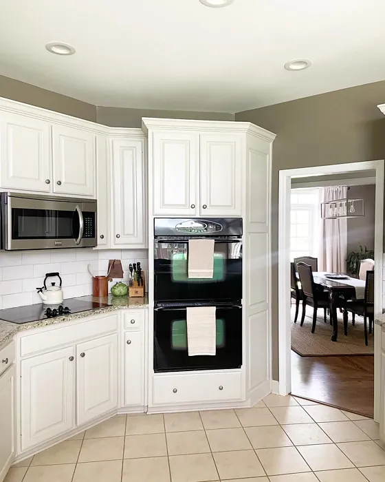 SW 7032 kitchen interior