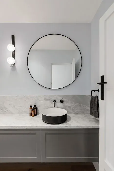 Sherwin Williams White Iris minimalist bathroom