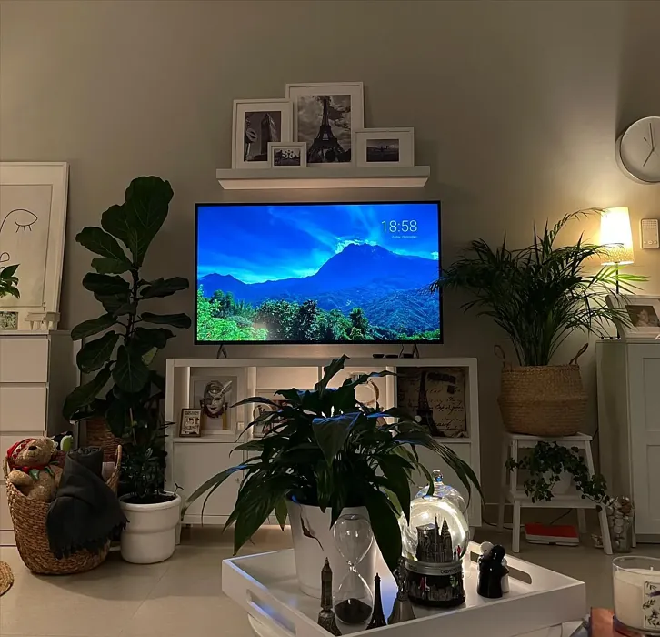 Jotun White Linen living room Jotun White Linen living room