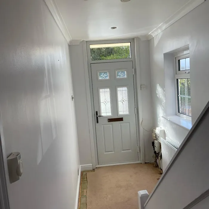 Dulux White Mist hallway makeover
