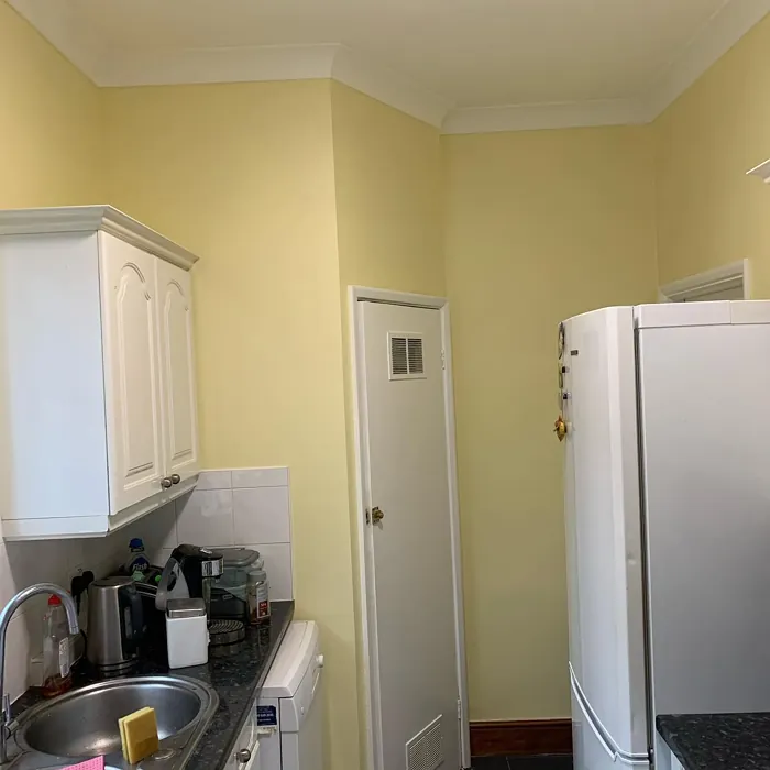 Dulux Wild Primrose kitchen makeover