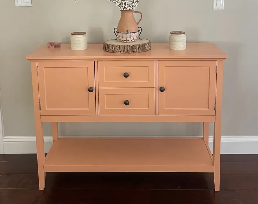 Sherwin Williams Windswept Canyon painted furniture color