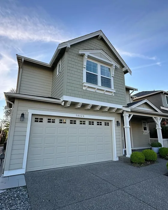Worn Khaki house exterior 