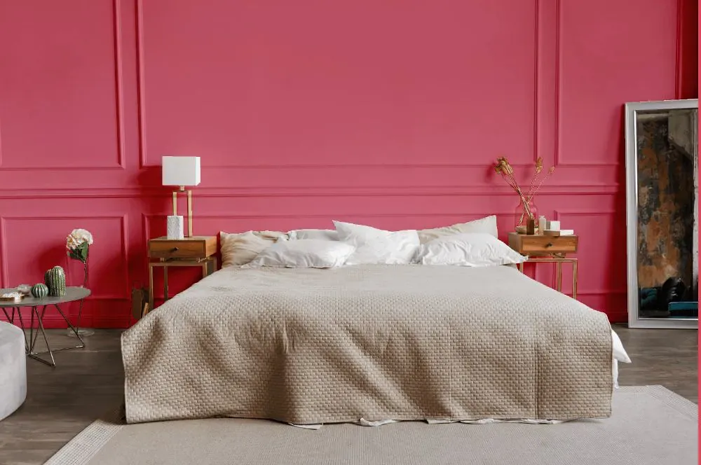 Sherwin Williams Zany Pink bedroom