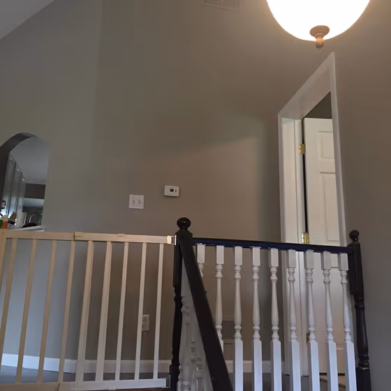 Sherwin Williams Amazing Gray Stairs