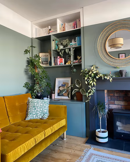 Little Greene Ambleside 304 living room fireplace