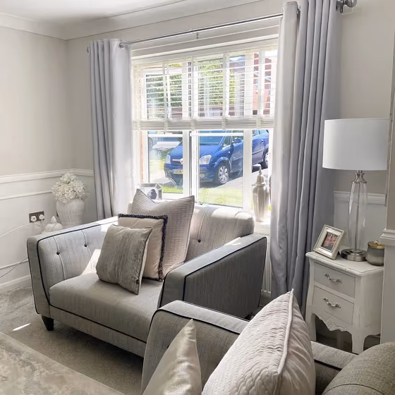 Farrow and Ball Ammonite living room interior idea