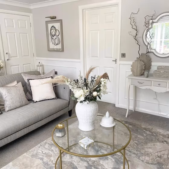 Farrow and Ball Ammonite living room interior