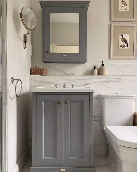 Farrow and Ball Ammonite bathroom paint review