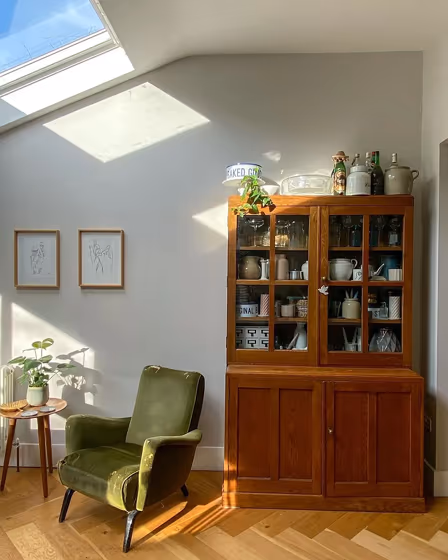 Farrow and Ball Ammonite living room photo