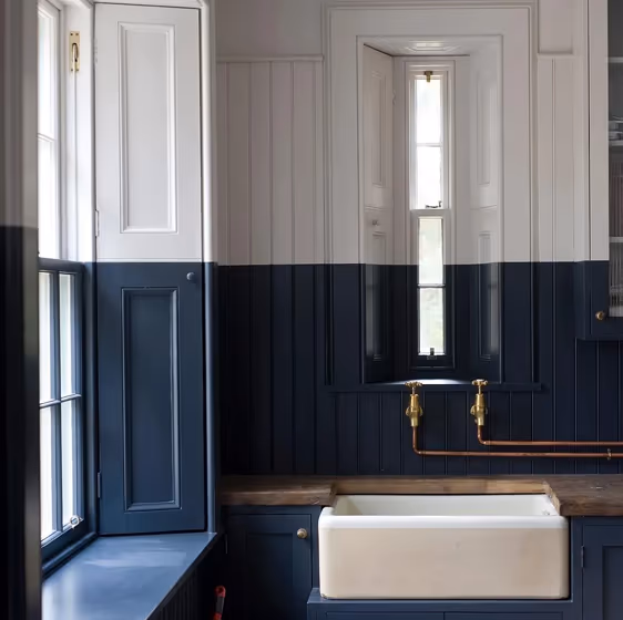 Farrow and Ball Ammonite bathroom color