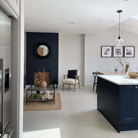 Farrow and Ball 274 living room fireplace color