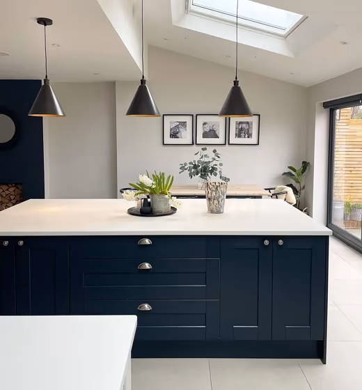 Farrow and Ball Ammonite living room fireplace inspiration