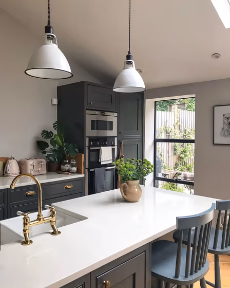 Farrow and Ball Ammonite kitchen color