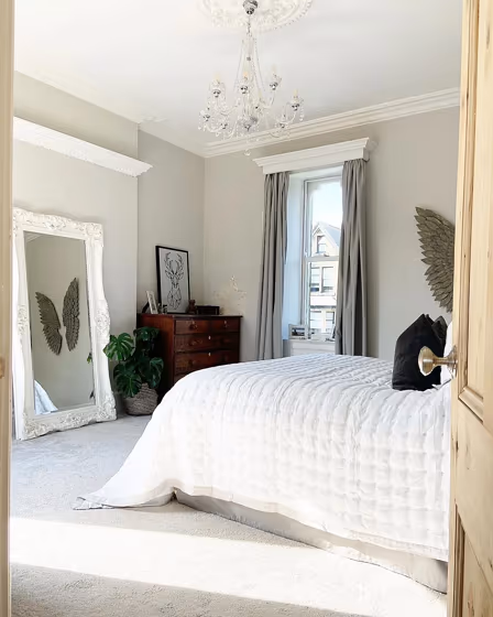 Farrow and Ball Ammonite bedroom paint review