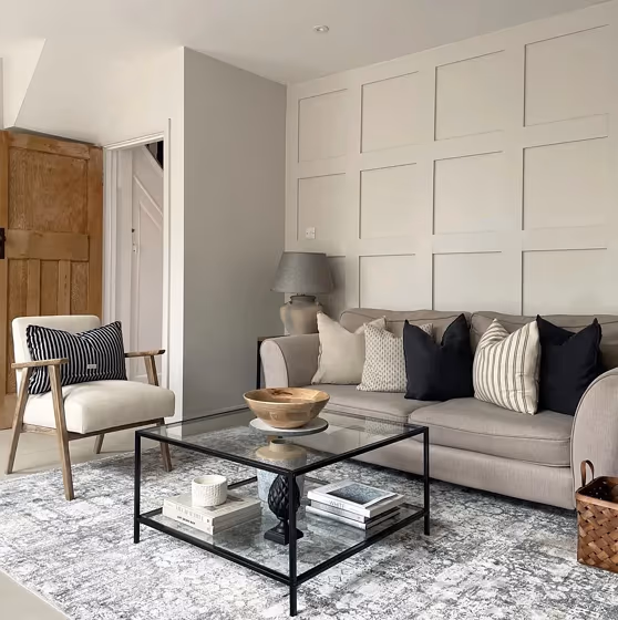 Farrow and Ball Ammonite living room inspiration