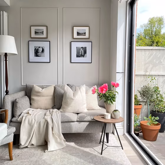 Farrow and Ball 274 living room interior