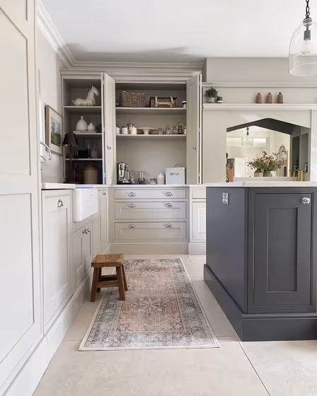 Farrow and Ball 274 kitchen cabinets interior