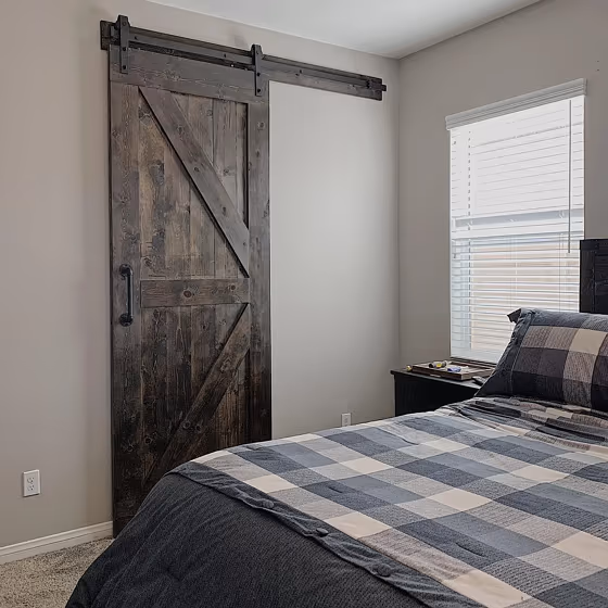 Sherwin Williams Anew Gray cozy bedroom paint