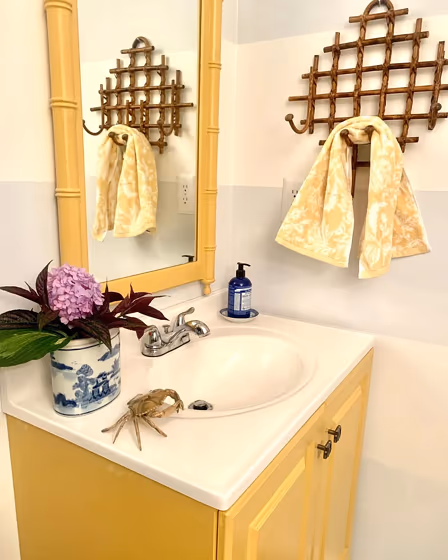 Sherwin Williams Anjou Pear bathroom vanity