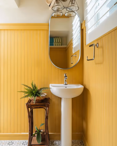 SW Anjou Pear bathroom wall panelling