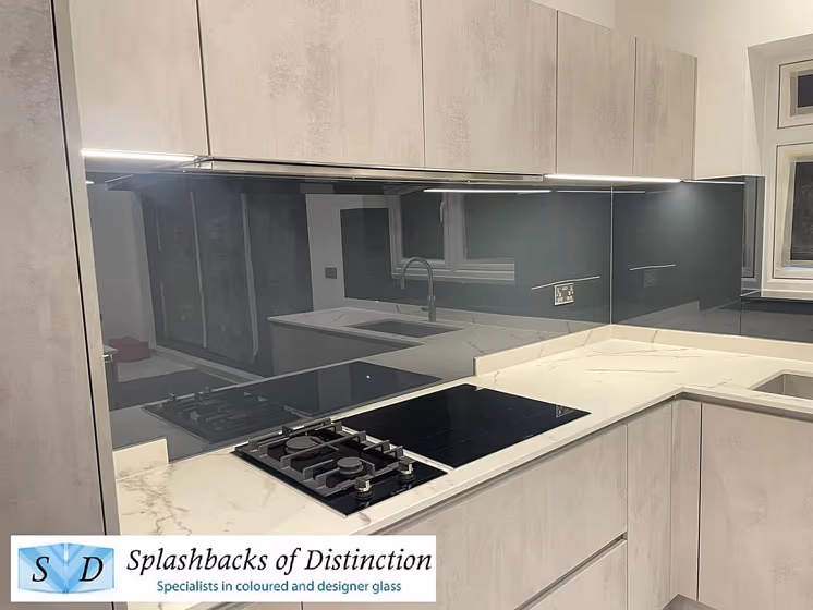 RAL Classic Anthracite grey RAL 7016 kitchen splashback