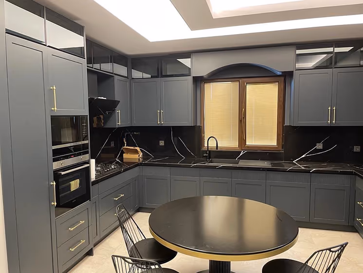 RAL Classic Anthracite grey RAL 7016 kitchen cabinets