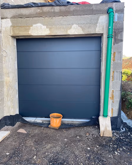 RAL Classic Anthracite grey RAL 7016 garage door