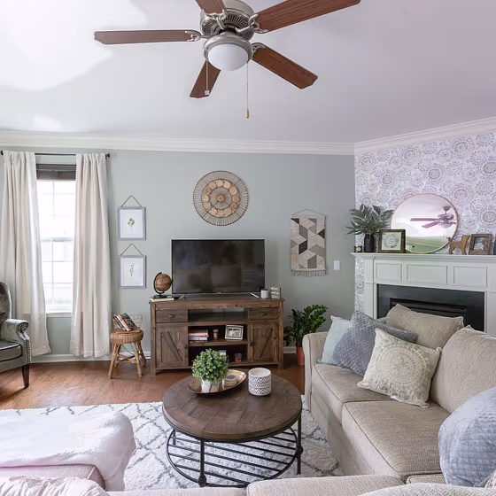 Austere Gray Living Room