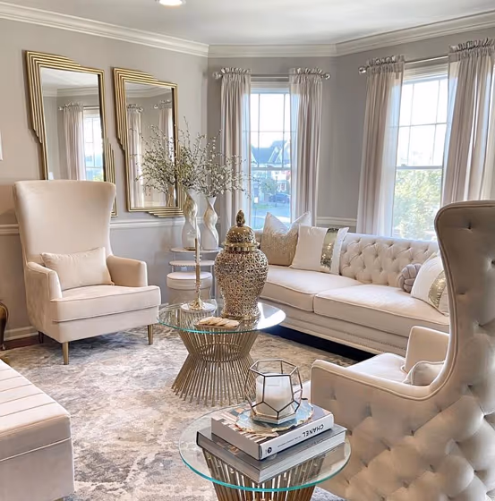 Sherwin Williams Balanced Beige Living Room