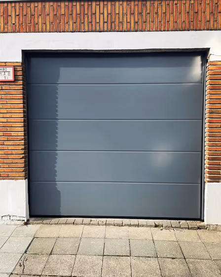 RAL Classic Basalt grey RAL 7012 garage door