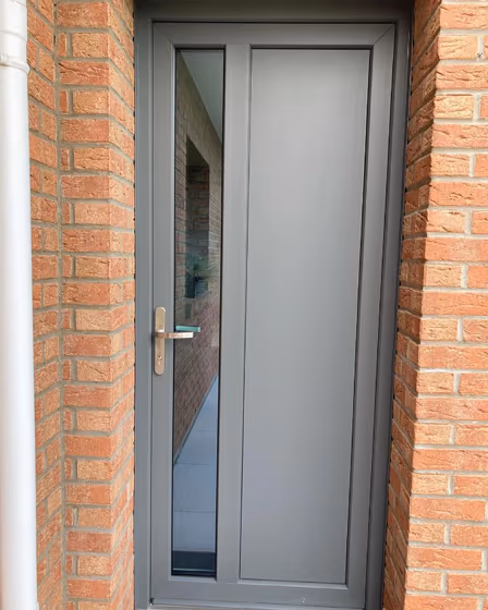RAL Classic Basalt grey RAL 7012 door