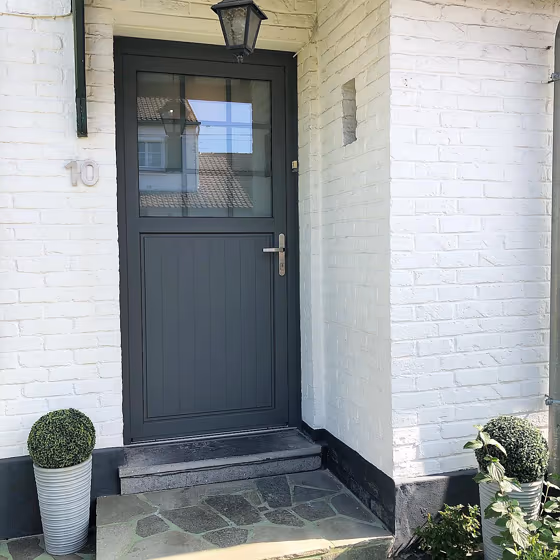 RAL Classic Basalt grey RAL 7012 door