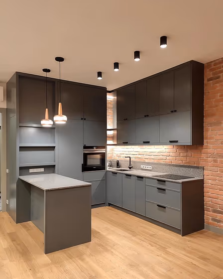 RAL Classic Basalt grey RAL 7012 review kitchen