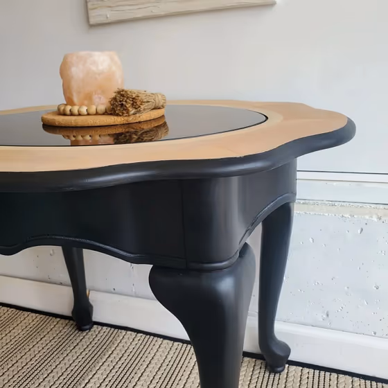 Behr Black painted furniture picture