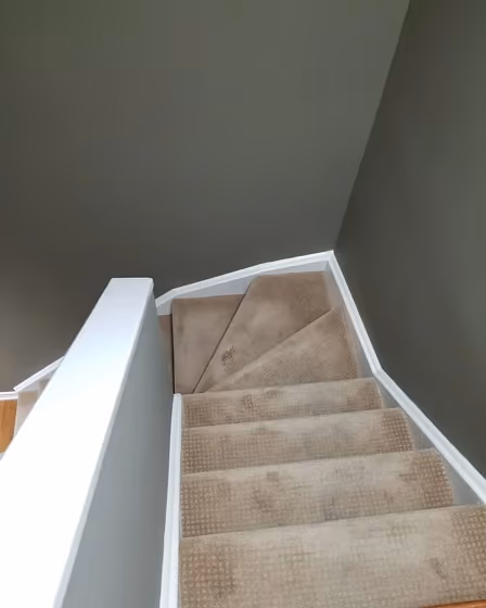 Behr Brampton Gray stairs color
