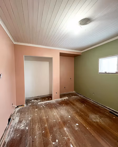 Behr Cottage Hill accent wall color