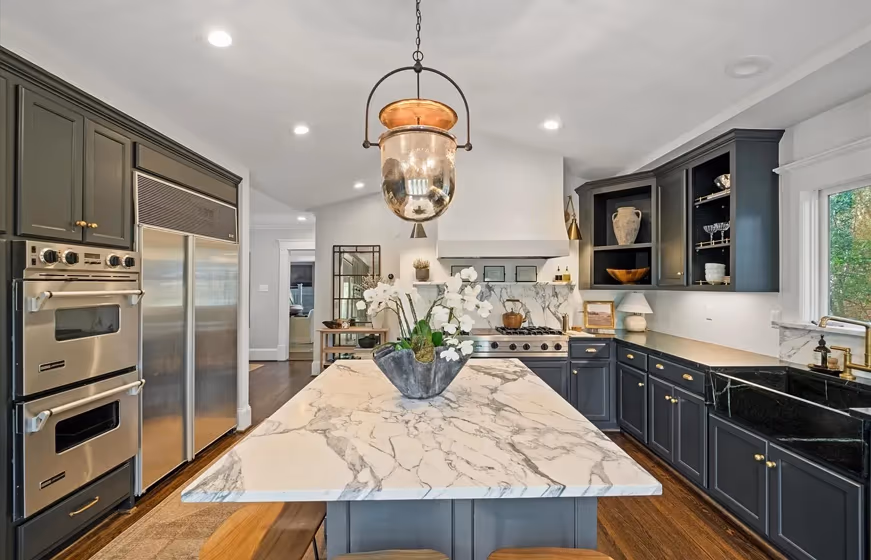 Behr Cracked Pepper kitchen cabinets color