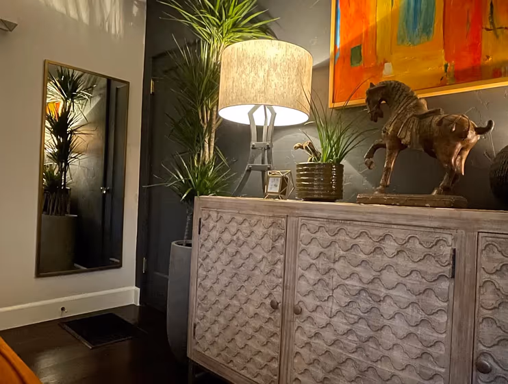 Behr Cracked Pepper living room color paint