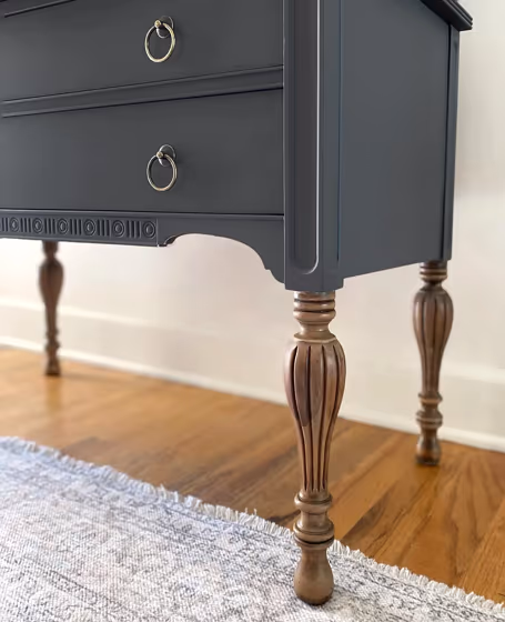 Behr Cracked Pepper painted furniture