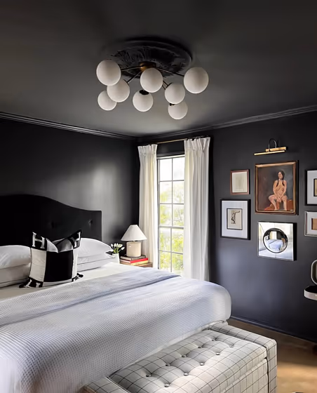 Behr Cracked Pepper bedroom