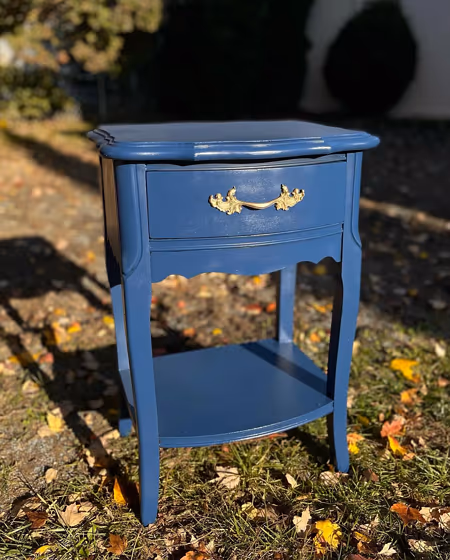 Behr Inked painted furniture color review