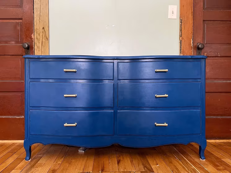 Behr Inked painted dresser color review