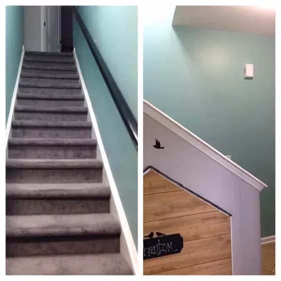 Lap Pool Blue hallway color