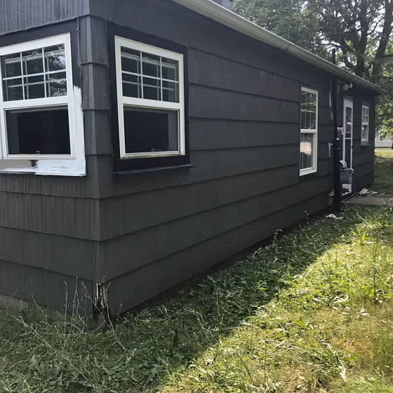 Behr Mined Coal house exterior color paint