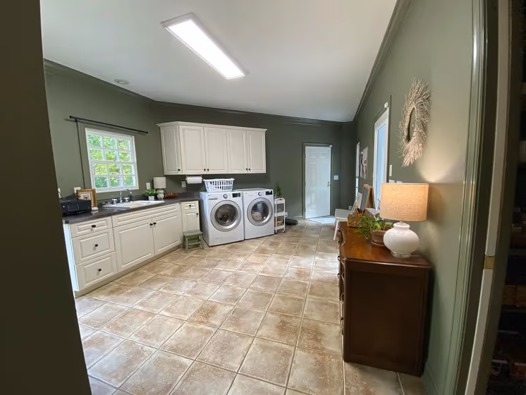 Behr Peppergrass laundry room 