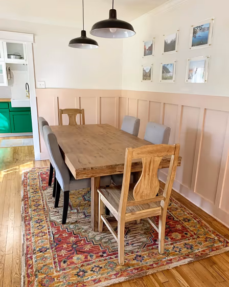 Behr Sedona Pink dining room